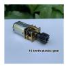 RXDNOZNNK N20 Full Metal Gearbox Gear Electronic Starter DC 3V-6V 5V 58RPM Slow Speed D-Shaft with 10 Teeth Gear DIY Robot Car view 3