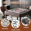 Mahjong Mat with Bag, 31.5 x 31.5 Inch Non Slip Red White Blue Gingham , Gaming Pad for Mahjong, Poker, Dominoes, Card and Board Tile Games view 3