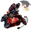 Kids Tactical Helmet Set with Working Microphone, Detachable Flashlight,Foam Darts,Suitable for Role-Playing(Black) view 1