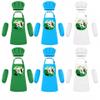 Zenymb Kids Chef Hat and apron Set with Sleeves, Soccer Theme, 6 Pack view 1