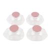 Jiawu Breastmilk Collection Cup, Food Grade 150ml 4 Pack Leakproof Wearable Breastpump Accessories, Replacement Cups with Easy Clean and Reusable Design for M9 Wearable Breastpump view 1
