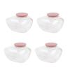 Jiawu Breastmilk Collection Cup, Food Grade 150ml 4 Pack Leakproof Wearable Breastpump Accessories, Replacement Cups with Easy Clean and Reusable Design for M9 Wearable Breastpump view 2