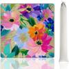 33"x33" Watercolor Colorful Flower Impasto Whimsical Mahjong Mat for Table Noise Reduction Anti Slip Mah Jongg Mat with Carrying Bag for American Mahjong Poker Board Games Card Games & Dominoes view 1