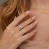 EZSONA Fidget Toys Adults Spinner Ring Anxiety Ring for Women Inspirational Stainless Steel Stress Relief Fidget Rings, Motivational I Am Enough Jewelry with Card, Silver Szie 7 view 2