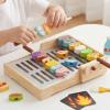 Xgdsnly Wooden Barbecue Playset Fine Motor Skills Toy Barbecue Grill Realistic Design Wooden Grill Toy for Children, Playroom view 3