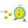JISADER Teaching Clock Puzzle Clock Learning Toy Hour Minute Second Cognition Preschool Calendar Clock Educational Learning Polished Wood Material view 4