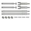 RC Modifications Spare Compatible with Axial for SCX24 AXI00004 B17 90081 1/24 RC Car Parts Stainless Steel Front Rear Axle CVD Drive Shaft Kit view 1