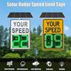 Solar Speed Radar Sign 20"x27"/24"x35" - Flashing LED Speed Limit Display, Solar-Powered Traffic Feedback Board for Highways & Speed-Limited Roads view 2