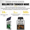 Solar Speed Radar Sign 20"x27"/24"x35" - Flashing LED Speed Limit Display, Solar-Powered Traffic Feedback Board for Highways & Speed-Limited Roads view 3