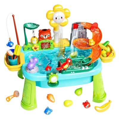 Water Table for Kids Rotating Faucet Fun Sensory Toys