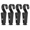 Changor Tarp Hook Clips Portable Hanging Stable Firmness for Strollers Wheelchairs Black 4pcs view 1