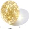 NexusPulse 10Pcs Gold Marbles Glow in The Dark Glass Marbles Ball Luminous Glass Ball Runs,Marble DIY and Home Decoration Dice and Marble(12mm/0.47in) view 2