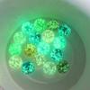 NexusPulse 10Pcs Gold Marbles Glow in The Dark Glass Marbles Ball Luminous Glass Ball Runs,Marble DIY and Home Decoration Dice and Marble(12mm/0.47in) view 4