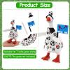 YGEINIT 2026 World Cup Soccer Desk Goose Outfits, 7 Inch Desk Goose Outfits Felt Costume with Pennant, World Cup Decoration for Desktop Goose Statues, Gifts for Soccer Lovers (Blue) view 2