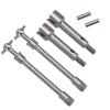 Ycauty Stainless Steel Durable Front Drive Shaft for Axial SCX24 RC Car, Precision CNC Machined, Fits 1/24 Scale, Silver view 4
