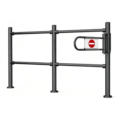 Auto-Close Manual Swing Safety Gate Self-Closing Pedestrian Guardrail for Warehouse & Supermarket Entry Swing Gate