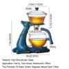 OBKSEB Glass Tea Set Kitchen Loose Infusers Kettles Cooking Tea Maker Glasses Magnetic Teapot Set(D,Teapot 6Pcs Cup) view 4