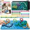 Sensory Activity Board, Silicone Sensory Fidget Toy for Calming, Stress view 1