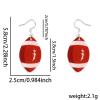World Cup themed party decoration earrings view 2