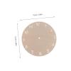 DIY Blank Wooden Clock Dial for Beginners 10pcs Round Board view 2