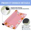 SAFDSGFDB Pink Halloween Pumpkin Ghost Mahjong Mat 31.5 x 31.5 Inch view 4