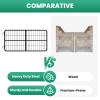 Horse Stall Door Guard, 48" x 24" Yoke Design Stall Gates for Horses, Stall Guard for Horse Barn, Adjustable Height for Ponies and Donkeys view 3