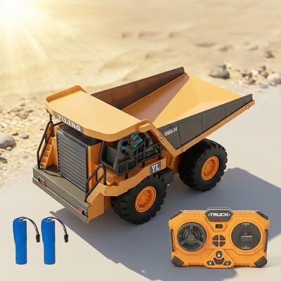 1pc 1: 24 Alloy Bulldozer (9 Channels), Capable of Forward, Backward, Left Turn, Right Turn, and Sound, Suitable As A Christmas and Birthday Gift (555-34)