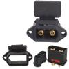 Heavy duty QS8S connectors with spark proof functionality, rated for high current use in various electrical systems (Male) view 1
