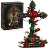 modopia Gothic Cross & Roses Flower Bouquet Building Set, Botanical Skull Skeleton Pot Building Kit, Home Office Table Decoration, Valentine's Day Christmas for Women Adults (1334 PCS) view 1