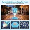 Automatic Bubble Machine, Standing Blower with Lights and Music, Torch Tower Adjustable Height Stand Maker for Birthday Party Wedding Outdoor Garden Patio(Green) view 3