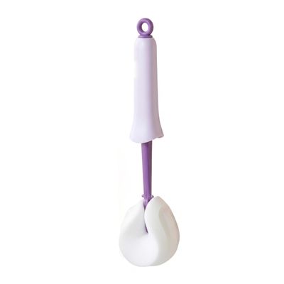 Baby Bottle Brushes Push Pull Squeeze Silicone Bottle Brush Scrubber for Baby Bottles Water Bottles