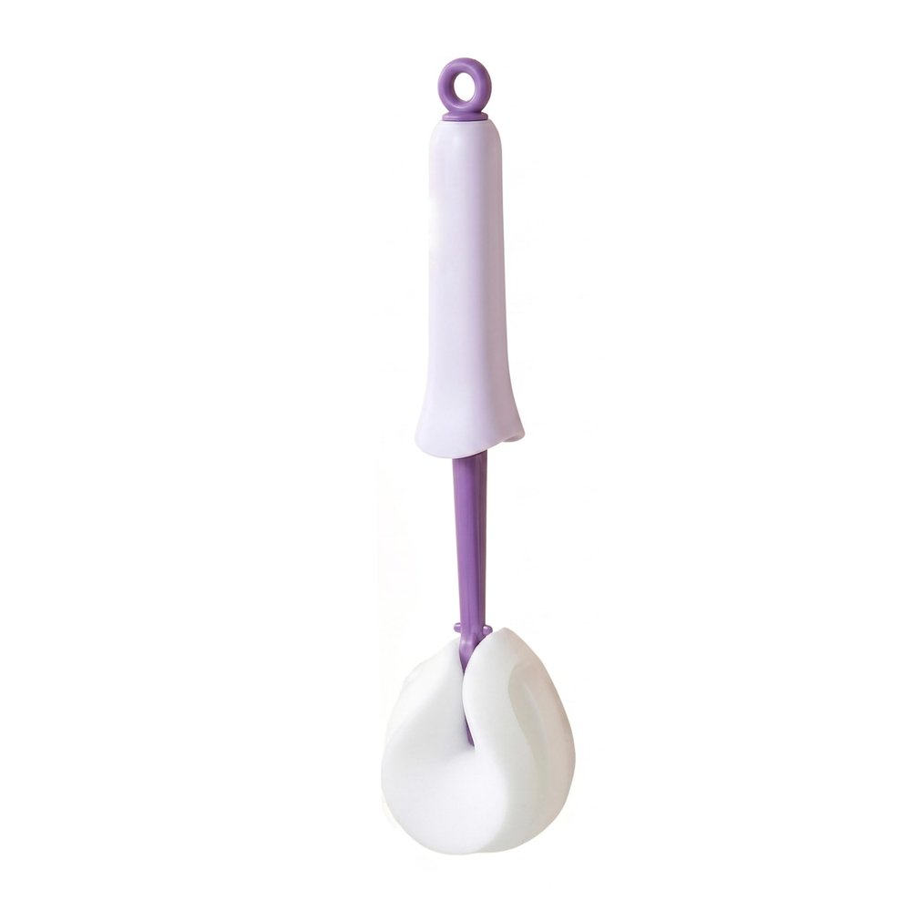 Baby Bottle Brushes Push Pull Squeeze Silicone Bottle Brush Scrubber for Baby Bottles Water Bottles