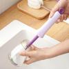 Baby Bottle Brushes Push Pull Squeeze Silicone Bottle Brush Scrubber for Baby Bottles Water Bottles view 2