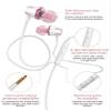 2-Pack Teens Wired Earbuds Set with Glitter Case, School Headphones view 4