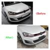 Compatible For VW And Golf 7 MK7 Compatible For Rline 2012-2018 Front Bumper Lip Spoiler Lower Guard Plate Splitter Board Blade(Carbon Look) view 2