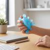 ZJchao Stress Relief Splat Ball, Slow Rising Sensory Toy with Water Ripple Design, Hand Exercise for Fine Motor Skills Grip Strength, Blue view 3