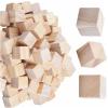 banapoy 100pcs 2cm Wooden Cubes, Smooth Surfaces, Perfect for Family Creative Craft Activities view 1