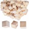 banapoy 100pcs 2cm Wooden Cubes, Smooth Surfaces, Perfect for Family Creative Craft Activities view 2