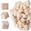 banapoy 100pcs 2cm Wooden Cubes, Smooth Surfaces, Perfect for Family Creative Craft Activities view 3