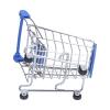 Ycauty Mini Supermarket Hand Cart Blue Sturdy Durable Mini Cart for Home Office Kitchen, Ideal Toy Gift for Kids, Premium Iron Material view 4