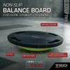 TKO Portable Wobble Balance Board for Core Stability and Standing Desk Use | Non-Slip Plastic Trainer with Handles | Ideal for Strength Training, Recovery, and Home Fitness - Black Yellow view 4