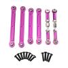 RC Cars Models Compatible with Wltoys 124008-2705 124010 RC Car Upgrade Replacement Parts Accessories Metal Steering Adjustable Rod(Purple) view 1