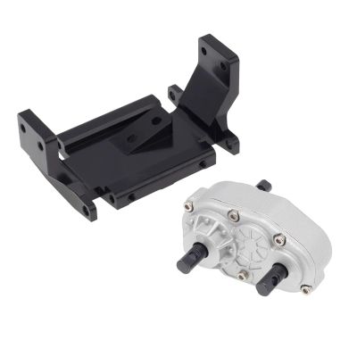 RC Car Models Parts for Axial for SCX10 D90 D110 TF2 1/10 Metal Gearbox Transfer Case with 72MM Mount RC Crawler Upgrade Parts Decorative Spare(Silver)