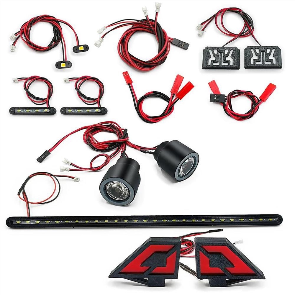 Rc Components for Felony 6S for BLX for Street for Bash 1/7 for All-Road for Muscle Car RC Crawler Upgrade Parts Front Headlight Rear Taillight Side Light