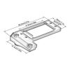 RC Models Spare Parts Compatible with VP for Capra F9 Offset Axle Upgrade Parts CNC Aluminum BTA Servo Mount Low Center of Gravity for 1/10 RC Crawler Car view 4
