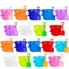 36 Pcs 7.5 Inch Beach Bucket and Shovel Set 18 Plastic Beach Buckets Include 18 Sand Shovel Sand Pail Bulk for Summer Seaside Pool Party, 9 Colors view 1