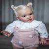 iCradle 26 Inch Big Size Realistic Reborn Toddler Baby Doll Girl Soft Vinyl Cloth Body with Rooted Hair Real Look Baby Toddler Doll Lifelike Newborn Baby Doll Toy Gift for Age 3+ view 3