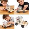 Childrens Wooden Salt Waters Power Car Model Handcraft Assembly Science Project Set for Students School Physics Learning Salt Waters Power Car Model view 2