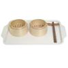 lstyty Montessori Bamboo Steamer & Chopsticks Work Set, Fine Motor Skill Toy, Hand-Eye Coordination Training Kit with Tray view 4