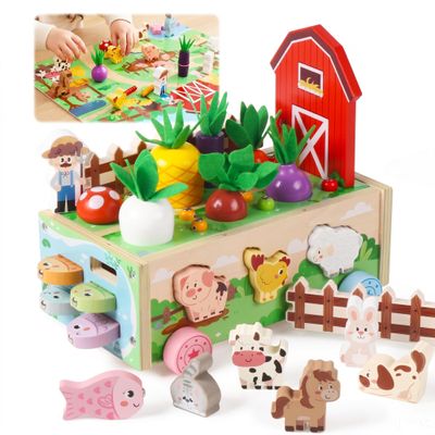 ALLABC Montessori Toys for 1-3 Year Old First Birthday Gifts for Girls Boys